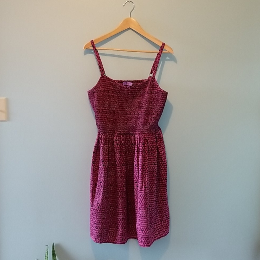 Pink Geometric Stretchy Dress